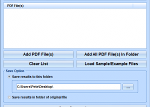 PDF To MOBI Converter Software screenshot