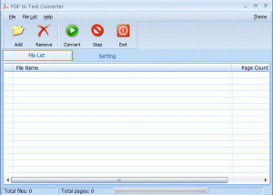 software - PDF to Text Converter Free 4.0 screenshot