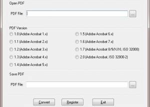 PDF Version Converter screenshot