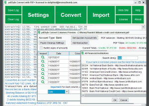 software - PDF2QFX Convert 10.6.13 screenshot