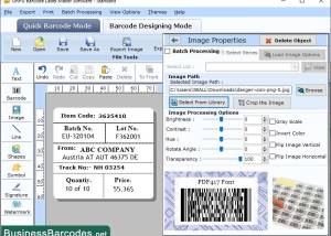 software - PDF417 Barcode Software 8.1 screenshot