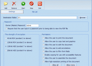 software - PDFArea PDF Encrypt 6.4 screenshot