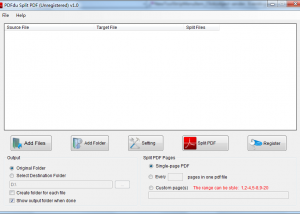 PDFdu Split PDF screenshot
