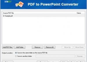 software - PDFFab PDF to PowerPoint Converter 9.0 screenshot