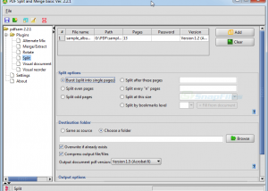 pdfsam for Windows screenshot