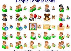 People Toolbar Icons screenshot