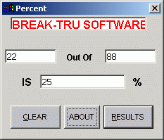 PERCENT CE screenshot