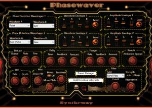 software - Phasewaver Phase Distortion VST VST3 AU 1.0 screenshot