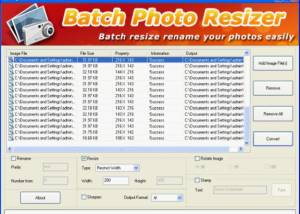 software - Photo Resizer v2.0 screenshot