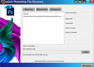 software - Photoshop Recovery 18 screenshot