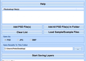 Photoshop Save Each Layer As A Separate File Software screenshot