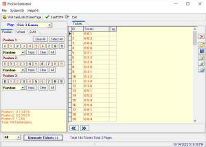 software - Pick34 Generator 1.0.1 screenshot
