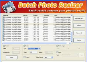 software - Picture Batch Resizer v2.0 screenshot