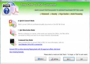 software - Pigoft CHM Free PDF Maker 1.0 screenshot