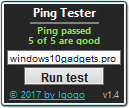 software - Ping Tester 1.7 screenshot