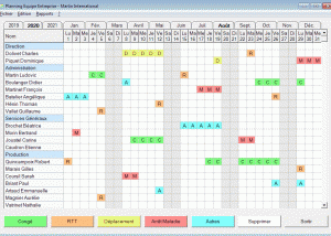 Planning Equipe Entreprise screenshot