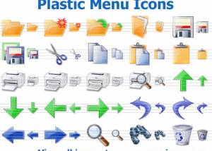 Plastic Menu Icons screenshot