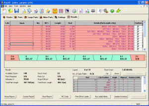 software - PLUS 1D:Bar Nesting 9.xx screenshot