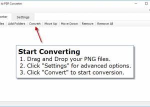 software - PNG to PDF Converter 1.2 screenshot