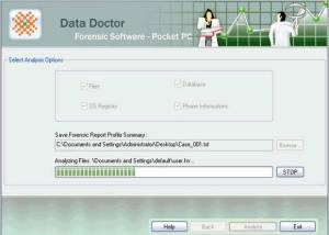 software - Pocket PC Investigative Software 9.0.1.5 screenshot