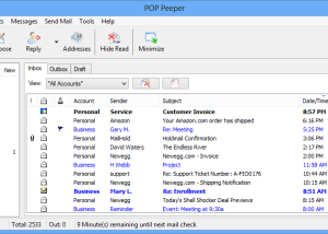 software - POP Peeper 5.5.1 screenshot