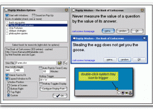 software - PopUp Wisdom 1.09.01 screenshot