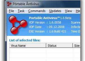 software - Portable Antivirus 1.6 screenshot