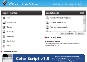 software - Portable Celtx 0.9.9.6 screenshot