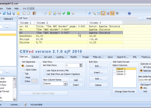 Portable CSVed screenshot