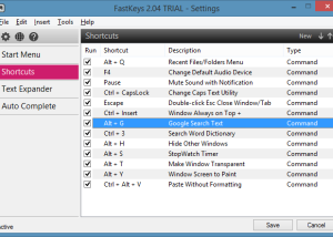 software - Portable FastKeys 6.01 screenshot