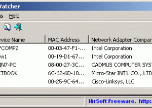 Portable Wireless Network Watcher screenshot