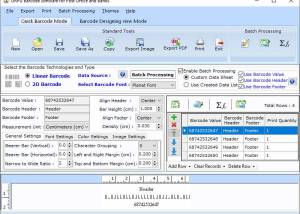 Postal Barcode Label Designing Software screenshot