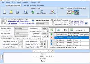 software - Postal Barcode Label Printing Program 9.2.3.1 screenshot