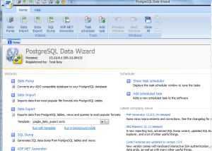 software - PostgreSQL Data Wizard 16.2 screenshot