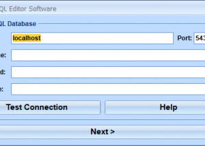 software - PostgreSQL Editor Software 7.0 screenshot