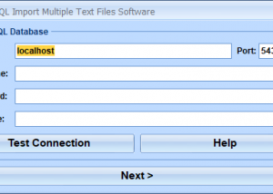 software - PostgreSQL Import Multiple Text Files Software 7.0 screenshot