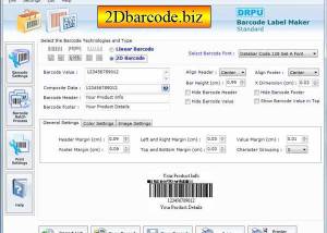 Postnet Barcode Generator Software screenshot