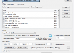 software - Power CD+G to Video Karaoke Converter 1.0.23 screenshot
