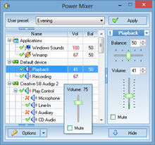 Power Mixer for Vista/7/10 screenshot