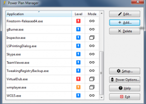 Power Plan Manager screenshot