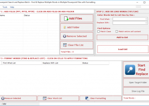 software - PowerPoint Search and Replace 3.1.1.22 screenshot
