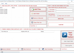 software - PowerPoint Search & Replace 3.1.1.22 screenshot
