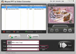 PowerPoint to MPEG Converter screenshot