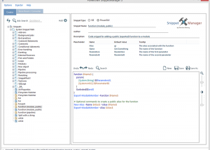 software - Powershell Snippet Manager and Injector 3.01 screenshot