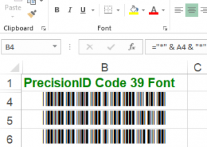 software - PrecisionID Code 39 Fonts 2018 screenshot