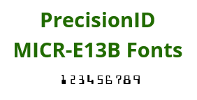 software - PrecisionID MICR E13B Fonts 2018 screenshot