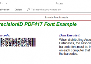 software - PrecisionID PDF417 Barcode Fonts 2018 screenshot