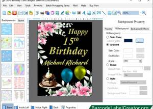 software - Print birthday card software 9.4.2.3 screenshot