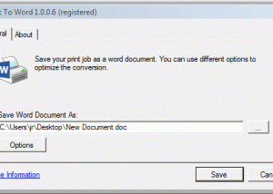 software - Print To Word 2.3.0.19 screenshot