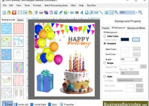 software - Printable Birthday Card Software 9.8.2.3 screenshot